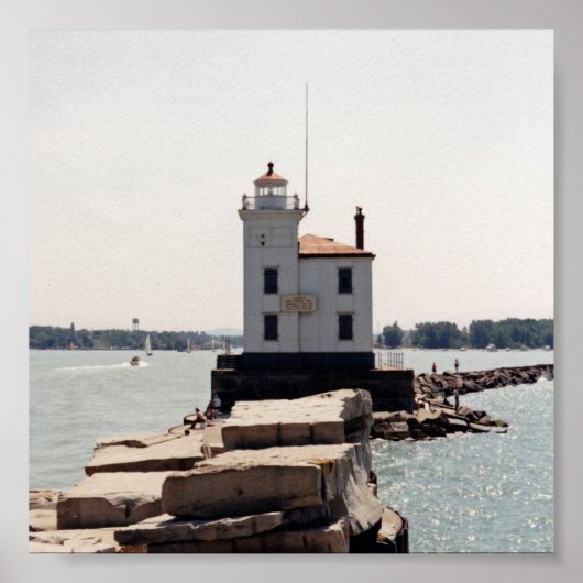 Lake Erie Lighthouse Poster (Voorkant)