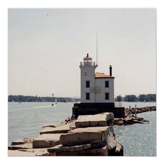 Lake Erie Lighthouse Poster (Voorkant)