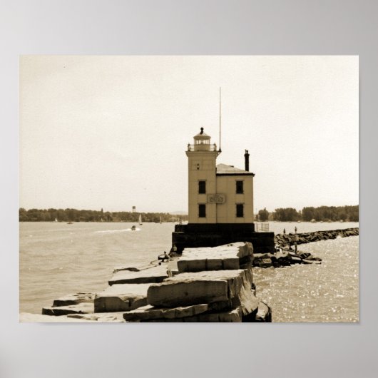 Lake Erie Lighthouse Poster (Voorkant)