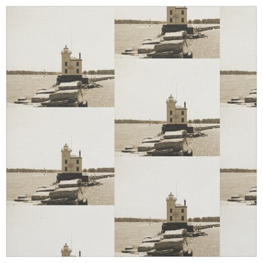 Lake Erie Lighthouse Stof (Swatch)