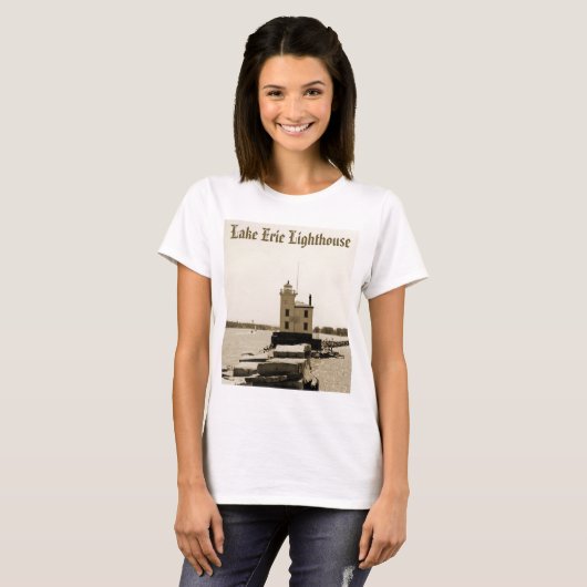 Lake Erie Lighthouse T-shirt (Voorkant volledig)