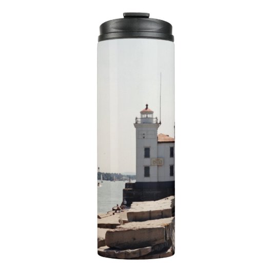 Lake Erie Lighthouse Thermosbeker (Voorkant)