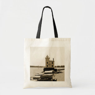 Lake Erie Lighthouse Tote Bag