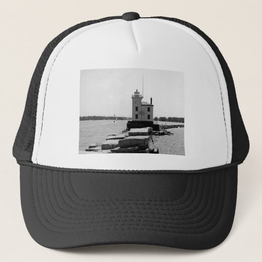 Lake Erie Lighthouse Trucker Pet (Voorkant)