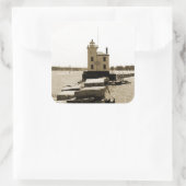 Lake Erie Lighthouse Vierkante Sticker (Tas)