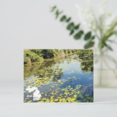 Lake Erie Metropark River Uitzicht met Logo Briefkaart (Staand voorkant)