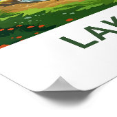 Lake Erie Noord-Amerika Reisprint Poster (Hoek)