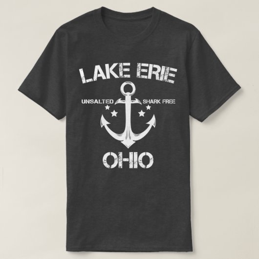LAKE ERIE OHIO Funny Vist camping Summer Gift T-shirt (Design voorkant)
