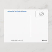 Lake Erie, Ontario, Canada, jjhelene Briefkaart (Achterkant)