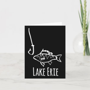 Lake Erie Pennsylvania Vissen Vis Haak Baars Forel Kaart