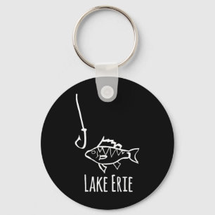 Lake Erie Pennsylvania Vissen Vis Haak Baars Tr Sleutelhanger