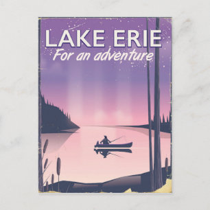 Lake Erie-reisposter Briefkaart