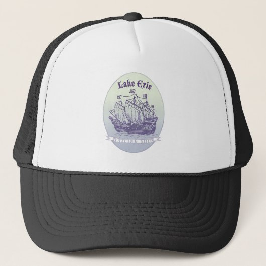 Lake Erie Sailing Ship Trucker Pet (Voorkant)