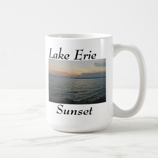 Lake Erie Sunset Koffiemok (Rechts)