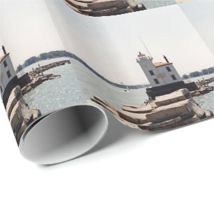 Lake Erie-vuurtoren Cadeaupapier