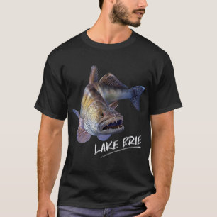 Lake Erie Walleye Vist Fisherman T-Shirt