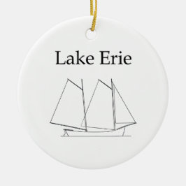 Lake Erie zeilboot Keramisch Ornament