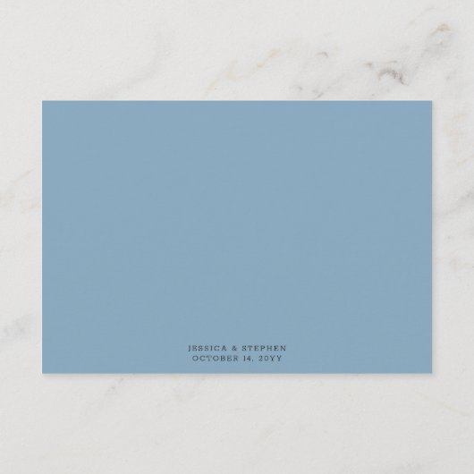 Lake Evergreen Waterverf Bruiloft Wishing Well Informatiekaartje (Achterkant)