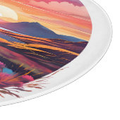 Lake Ewe zonsondergang in Schotland Snijplank (Hoek)