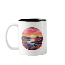 Lake Ewe zonsondergang in Schotland