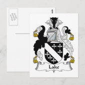 Lake Family Crest Briefkaart (Voorkant / Achterkant)