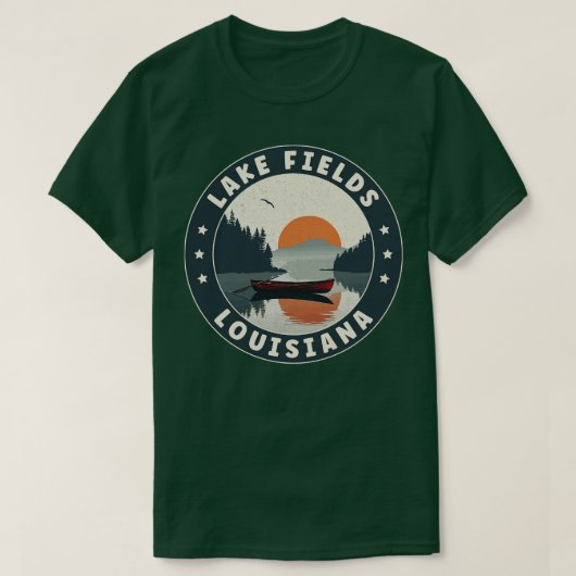 Lake Fields Louisiana Sunset T-shirt (Design voorkant)