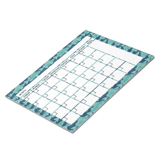 Lake Fish Calendar Notitieblok (Schuin)