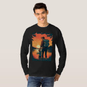 Lake Fishing Trip Father And Child Lake Adventure T-shirt (Voorkant volledig)