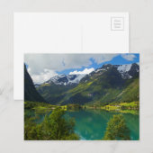 Lake Floen schilderachtig, Noorwegen Briefkaart (Voorkant / Achterkant)