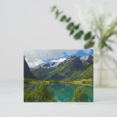 Lake Floen schilderachtig, Noorwegen Briefkaart (Staand voorkant)