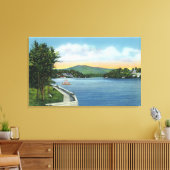 Lake Flower, Scarface Mt in Distance Canvas Afdruk (Insitu (Woonkamer))