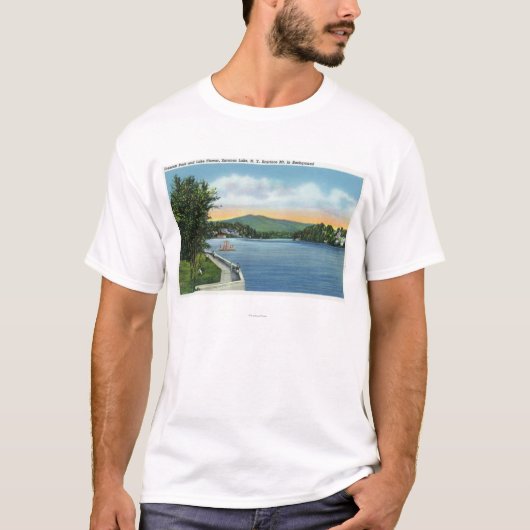 Lake Flower, Scarface Mt in Distance T-shirt (Voorkant)