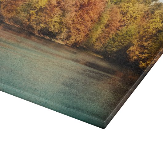 Lake Forest Bomen Monogram Glas Snijplank (Hoek)