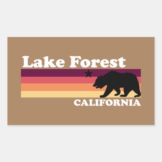  Lake Forest, Californië Rechthoekige Sticker (Voorkant)