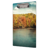 Lake Forest Trees Monogram Initiaal Clip Board Klembord (Links)