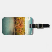 Lake Forest Trees Water Monogram Bagagelabel (Voorkant horizontaal)