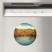 Lake Forest Trees Water Monogram Initiaal Magnet (Insitu (Vaatwasser))