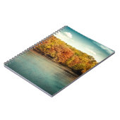 Lake Forest Trees Water Monogram Initiaal Notitieb Notitieboek (Linkerzijde)