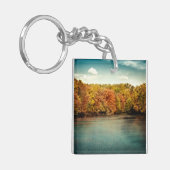 Lake Forest Trees Water Safar Sleutelhanger (Voorkant Links)