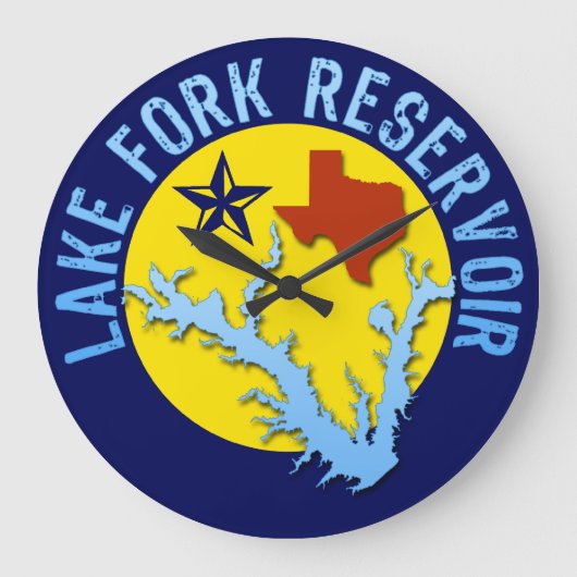 Lake Fork Reservoir, Texas Bass Vist Grote Klok (Voorkant)