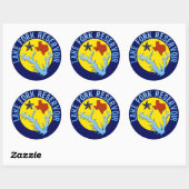 Lake Fork Reservoir, Texas Bass Vist Ronde Sticker (Vel)