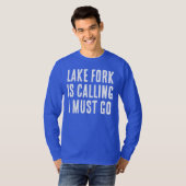 Lake Fork roept dat ik moet gaan Vist lange mouw T-shirt (Voorkant volledig)