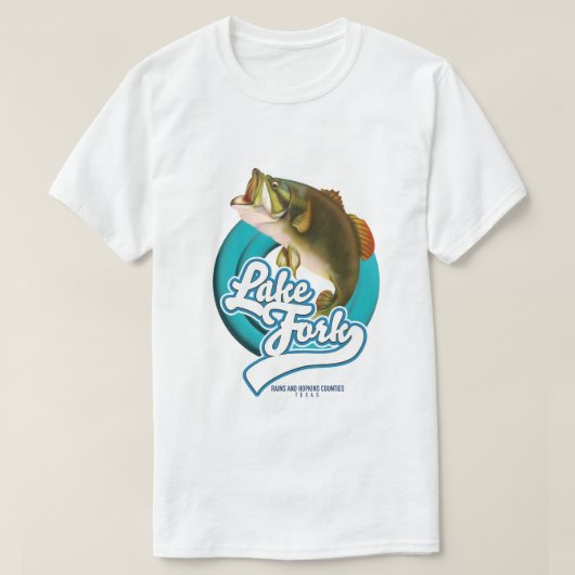 Lake Fork Texas Vislogo. T-shirt (Design voorkant)