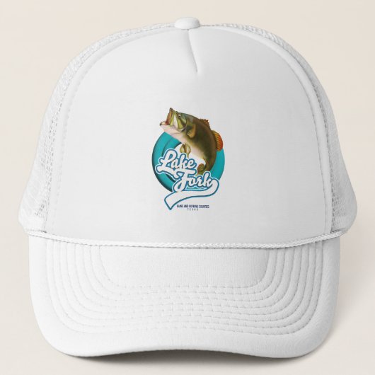 Lake Fork Texas Vislogo. Trucker Pet (Voorkant)