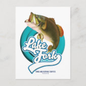 Lake Fork Texas Vist logo. Briefkaart (Voorkant)