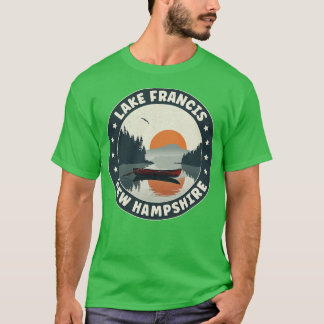 Lake Francis New Hampshire zonsondergang T-shirt