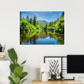 Lake Fulmor Wandkunst | Bosreflectieprint Poster (Thuiskantoor)