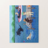Lake Fun Labradors Legpuzzel (Verticaal)