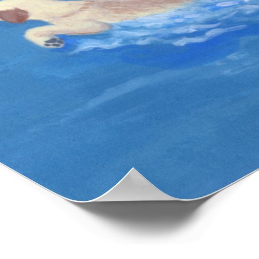 Lake Fun Labradors Poster (Hoek)