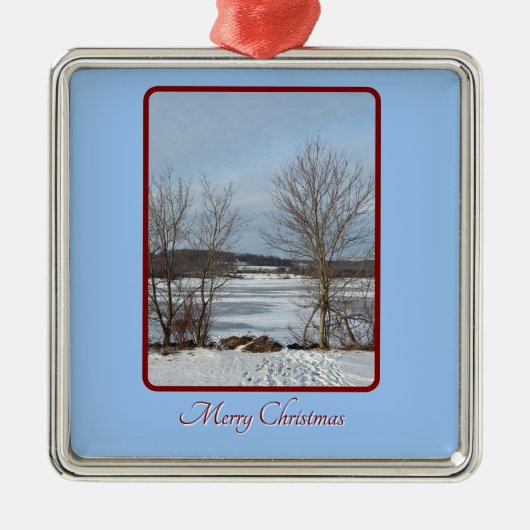 Lake Galena Winter Kerst Ornament (Voorkant)